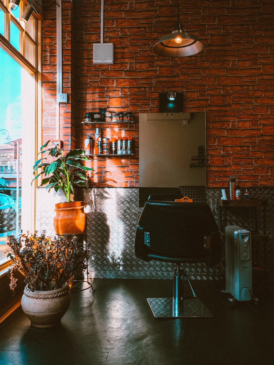 Barbershop interior